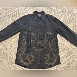 ROAR Men’s XL Button Up Shirt with Lion print on back